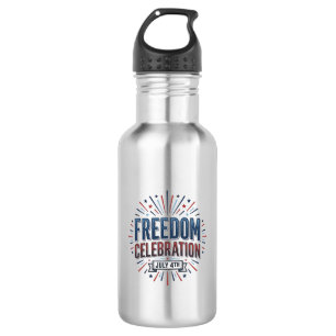 Bouteille D'eau Célébration de la liberté 4 juillet conception de