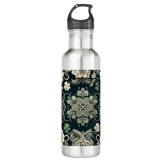 Bouteille D'eau Celtic Clover Floral Charm (Devant)