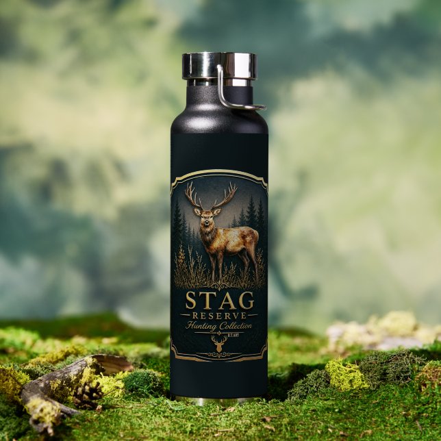 BOUTEILLE D'EAU CERF – COLLECTION DE CHASSE  (Extérieur (pivotée))