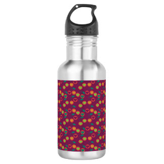 Bouteille D'eau cerises de cœur magenta