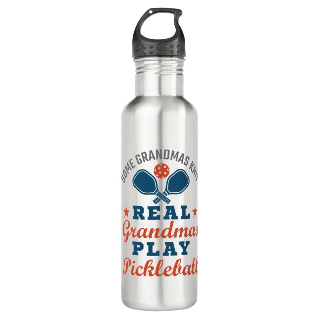 Bouteille D'eau Certains grands-mères Knit Real Grandmas Jouer au  (Devant)