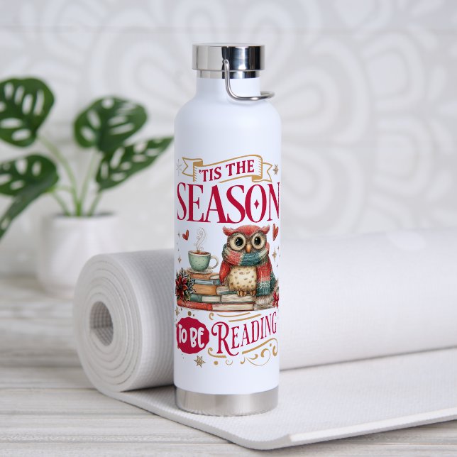 Bouteille D'eau C'est la saison de lire  (Yoga (pivoté))
