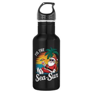 Bouteille D'eau C'est le soleil de la mer Santa Beach Noël en juil