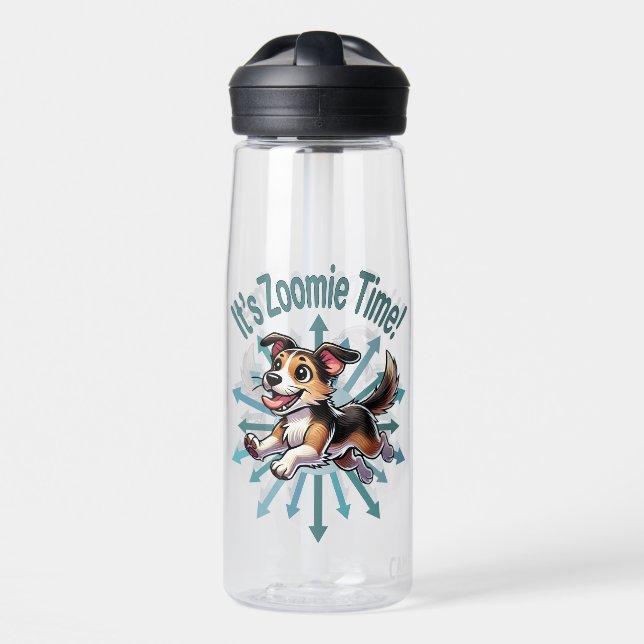 Bouteille D'eau C'est l'heure de Zoomie Mutt (Avant)