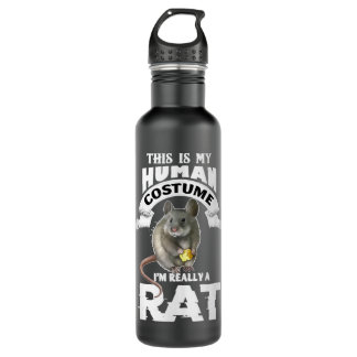 Bouteille D'eau C'est mon costume humain Je suis vraiment un rat