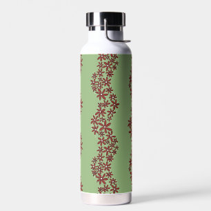 Bouteille D'eau Chaîne de marguerite Fleur laide rayures blanc sur