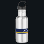 Bouteille D'eau Chamonix<br><div class="desc">Chamonix France,  le long de la frontière entre l'Italie et la Suisse dans les Alpes est l'une des plus belles villes de montagne du monde. Ce superbe design vintage a un aspect rétro.</div>