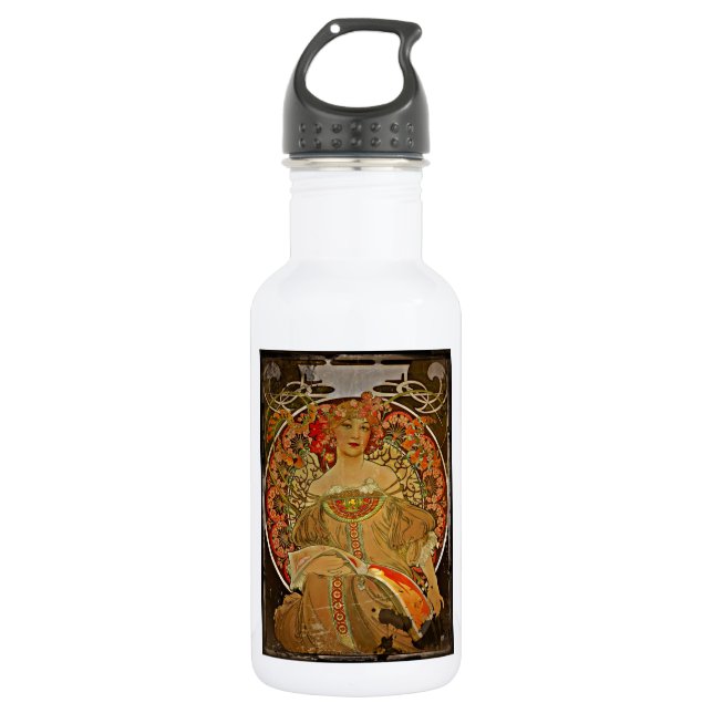 Bouteille D'eau Champagne GIrl c1897 (Devant)