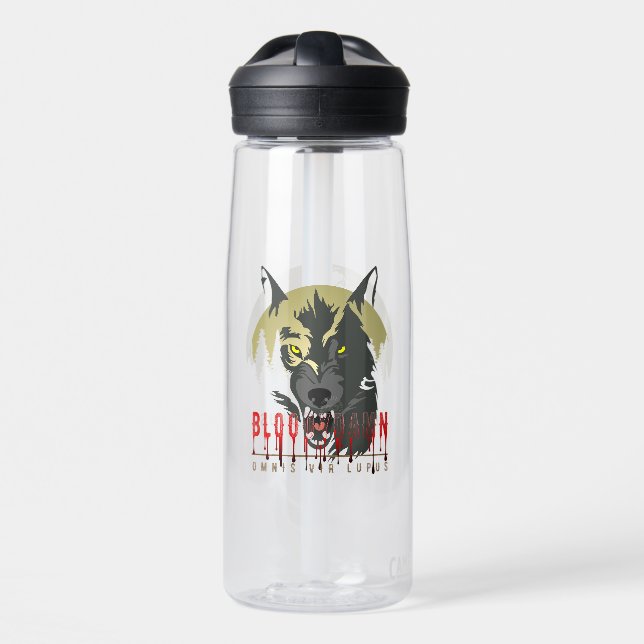 Bouteille D'eau Chaque homme est un loup (Avant)