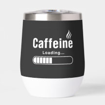 Bouteille d'eau – “Chargement de caféine…”
