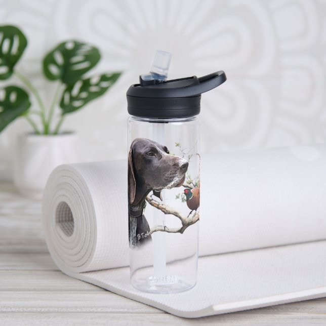 Bouteille D'eau Chasse à l'art GSP – Précision, Passion et Faisan (Yoga)