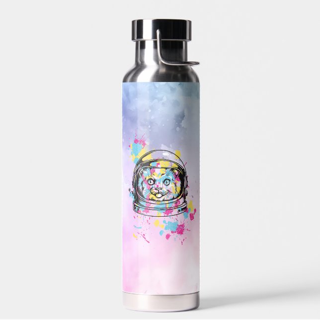 Bouteille D'eau Chat Astronaute (Gauche)