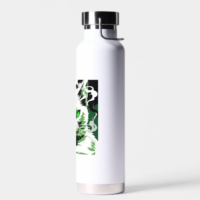 Bouteille D'eau Chat aux yeux verts (Gauche)