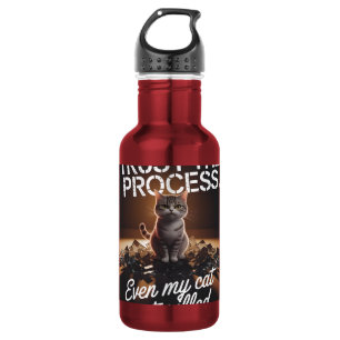 Bouteille D'eau Chat de confiance pour l'humour de bureau