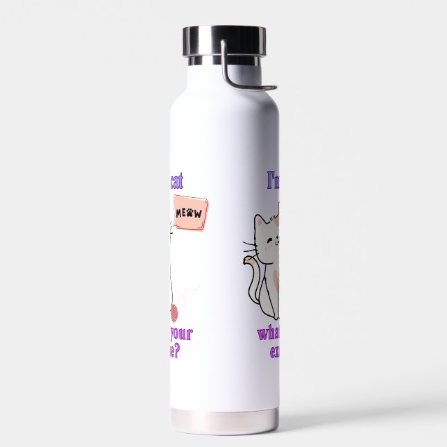 Bouteille D'eau Chat mignon tendance (Gauche)