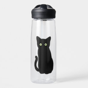Bouteille D'eau Chat noir, chaton mignon, plaisir spottaculaire