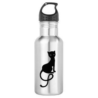 Bouteille D'eau Chat Noir Stylish Belle Kitty