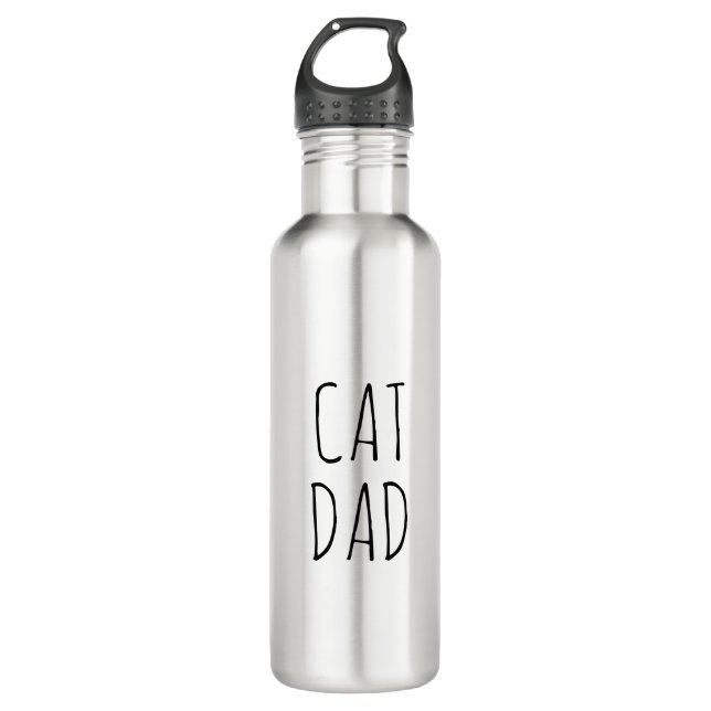 Bouteille D'eau "Chat Papa" Simple Farmhouse moderne (Devant)