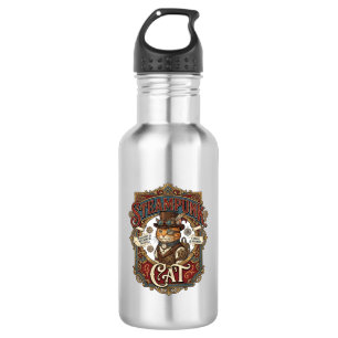 Bouteille D'eau Chat Steampunk Steampunk Chat Vintage
