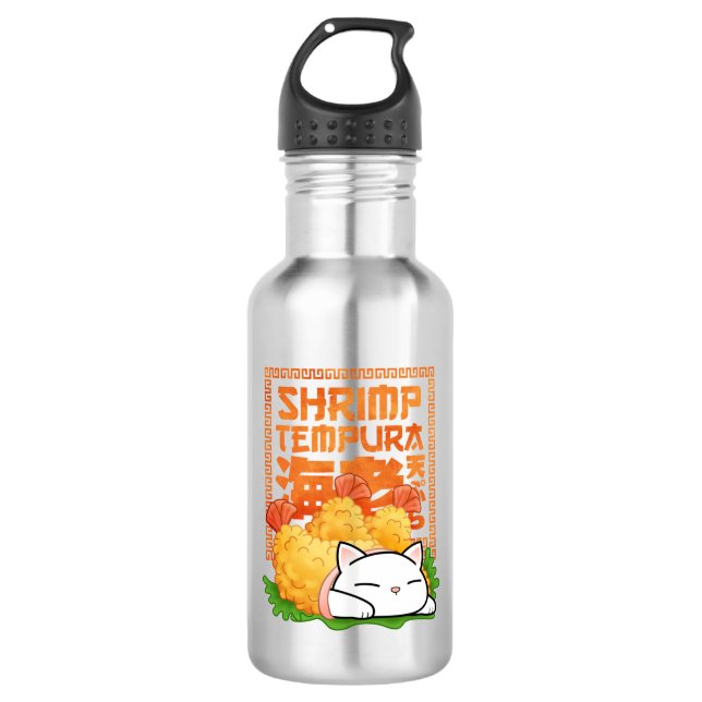 Bouteille D'eau Chat Tempura crevette (Devant)