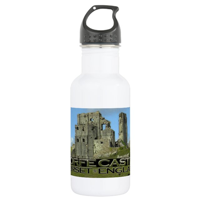 Bouteille D'eau Château de Corfe (Devant)