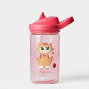 Bouteille d'eau chaton tabby mignon