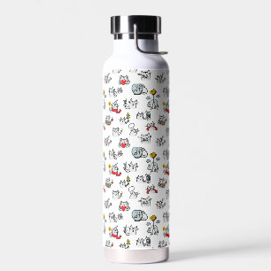 Bouteille D'eau Chats amusants, lait et magie.
