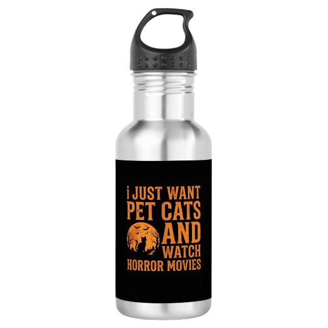 Bouteille D'eau Chats de compagnie Films d'horreur Conception Hall (Devant)