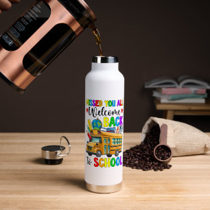 Bouteille D'eau Chauffeur de bus de rentrée des classes