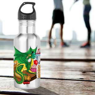 Bouteille D'eau Chef pâtissier Dragon Vert