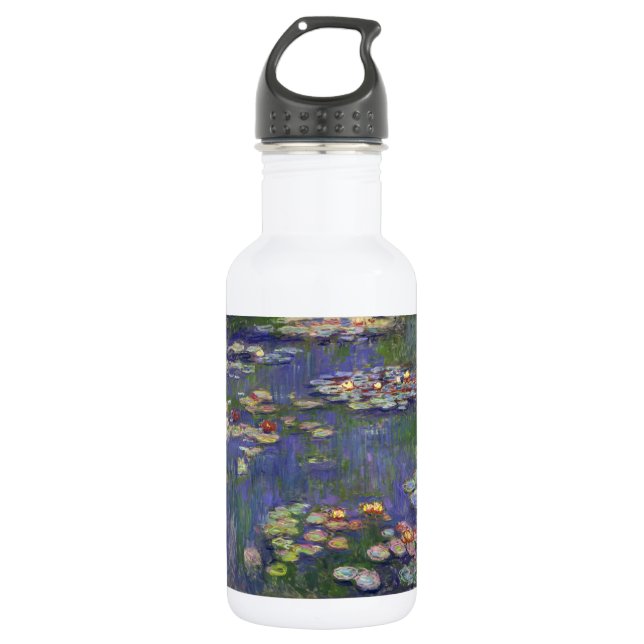 Bouteille D'eau Chefs-d'œuvre de peintures de Nymphéas de Monet (Devant)