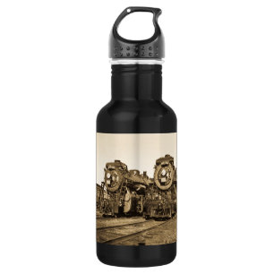 Bouteille D'eau Chemin de fer vintage de locomotives de moteurs