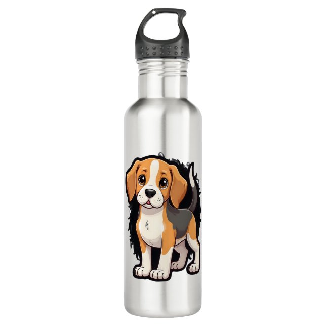 Bouteille D'eau Chemise beagle Chien T (Devant)