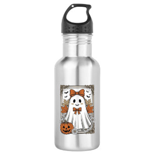 Bouteille D'eau Chemise de fantôme Halloween mignonne gravure vint