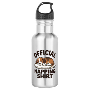 Bouteille D'eau Chemise de repos officielle Chien endormi Design v
