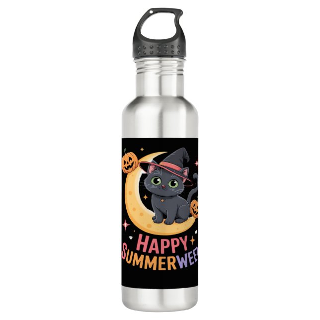 Bouteille D'eau Chemise esthétique Essentielle pour Halloween Cute (Devant)