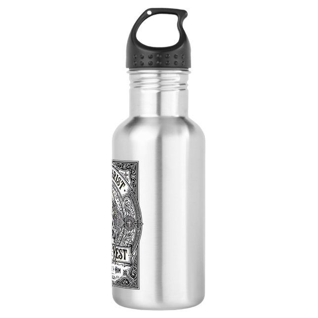 Bouteille D'eau Chemise graphique chrétienne Jésus Débarrasse Mais (Devant)