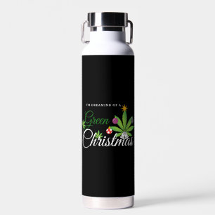 Bouteille D'eau Chemise verte de Noël