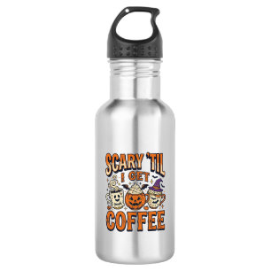 Bouteille D'eau Chemise vintage Halloween Café Épouvantable jusqu'