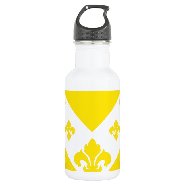 Bouteille D'eau Chevron fait sur commande 1 jaune (Devant)