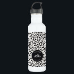 Bouteille D'eau Chien dalmate Abstrait Motif Monogramme<br><div class="desc">La Bouteille d'eau Abstraite en acier inoxydable Monogramme de Chien Dalmatien est une façon élégante et pratique de rester hydratée en déplacement. Doté d'un design dalmate abstrait audacieux et d'un monogramme personnalisé, cette bouteille constitue un cadeau unique et réfléchi pour les amoureux de les chiens. Parfait pour un usage quotidien,...</div>
