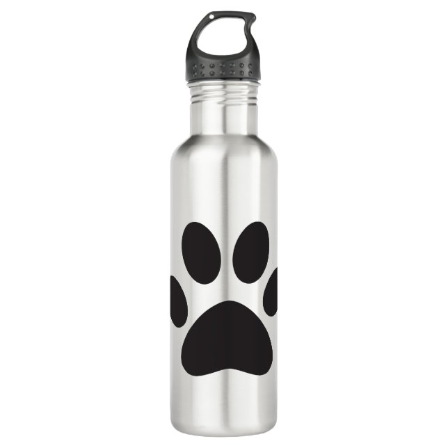 Bouteille D'eau Chien Empreinte de patte Chat Animal Animaux Pied  (Devant)