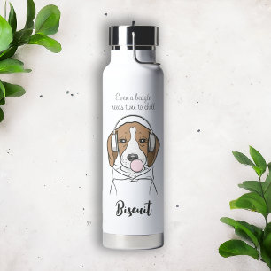 Bouteille D'eau Chien frigorifique avec Bubblegum Funny Beagle