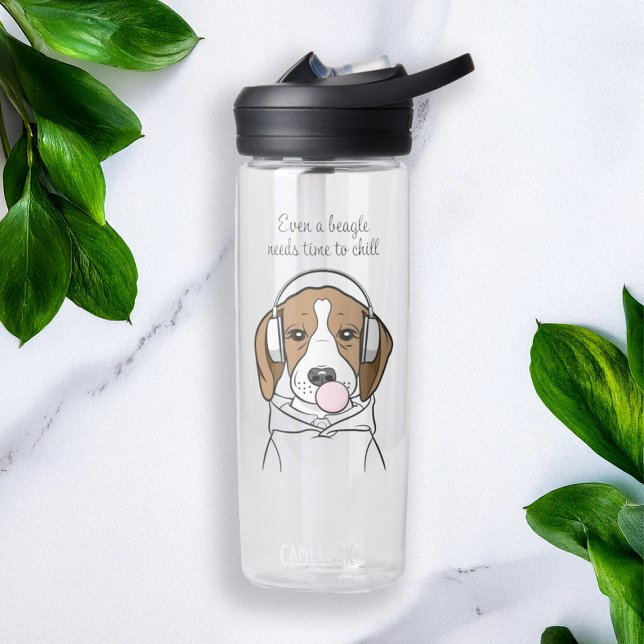 Bouteille D'eau Chien frigorifique avec Bubblegum Funny Beagle (Créateur téléchargé)