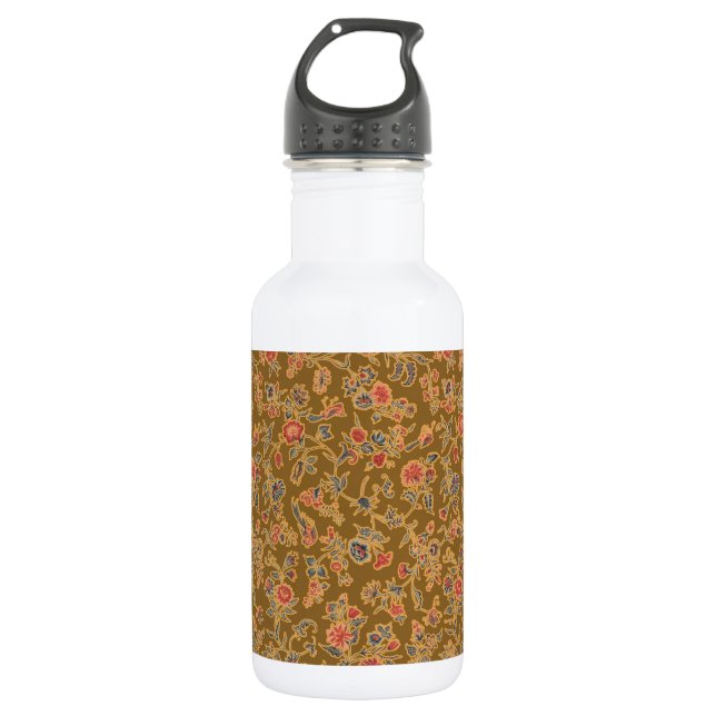 Bouteille D'eau Chintz Fleur Classique Joli Design Floral Doux (Devant)
