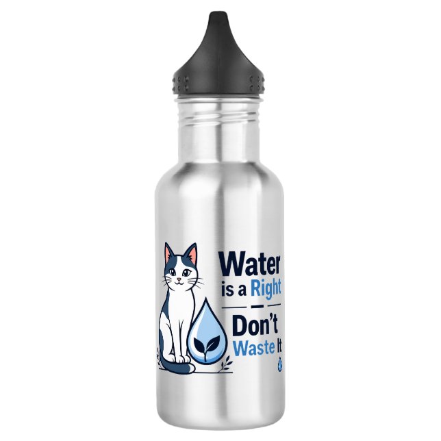 Bouteille D'eau Chiot Mignon Économiser l'Eau Éco-Responsable  (Gauche)