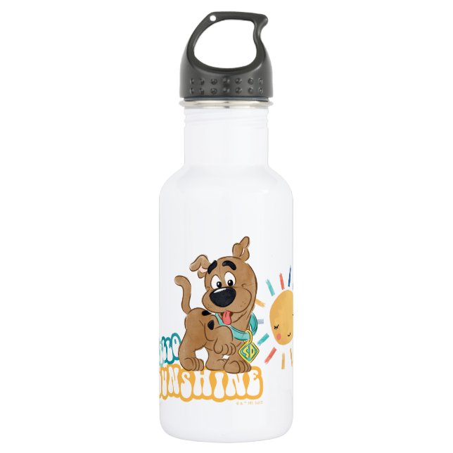 Bouteille D'eau Chiot Scooby-Doo "Bonjour soleil" (Devant)