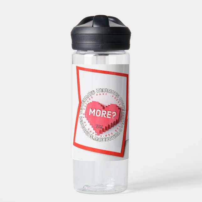 Bouteille D'eau ChiRadioLLC™ Inspirational Message WaterBottle (Extérieur)