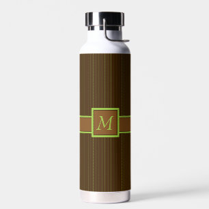 Bouteille D'eau Chocolat avec des rayures de citron vert