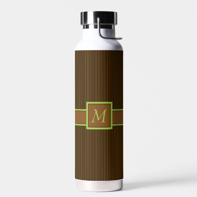 Bouteille D'eau Chocolat avec des rayures de citron vert (Gauche)